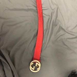 Red Gucci Belt